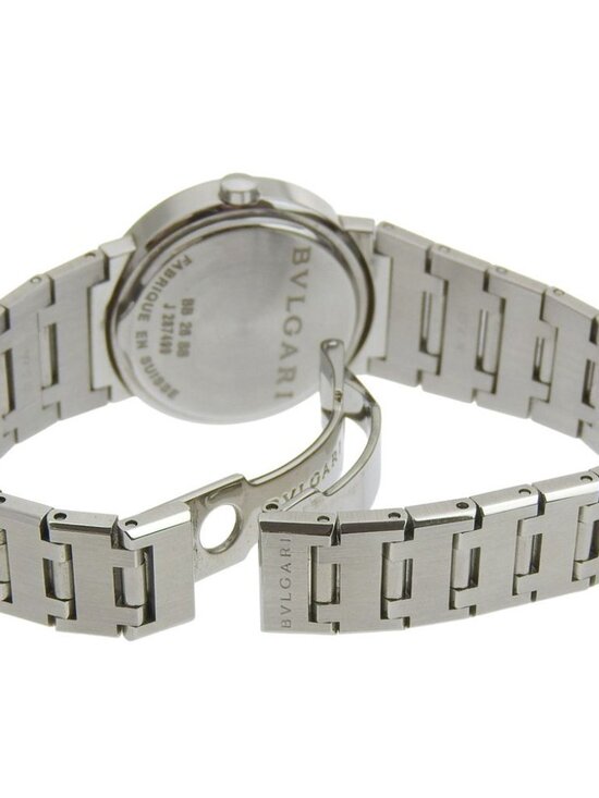 Bvlgari Stainless Steel Silver Kuo Analog Display Black Dial Watch main image 4